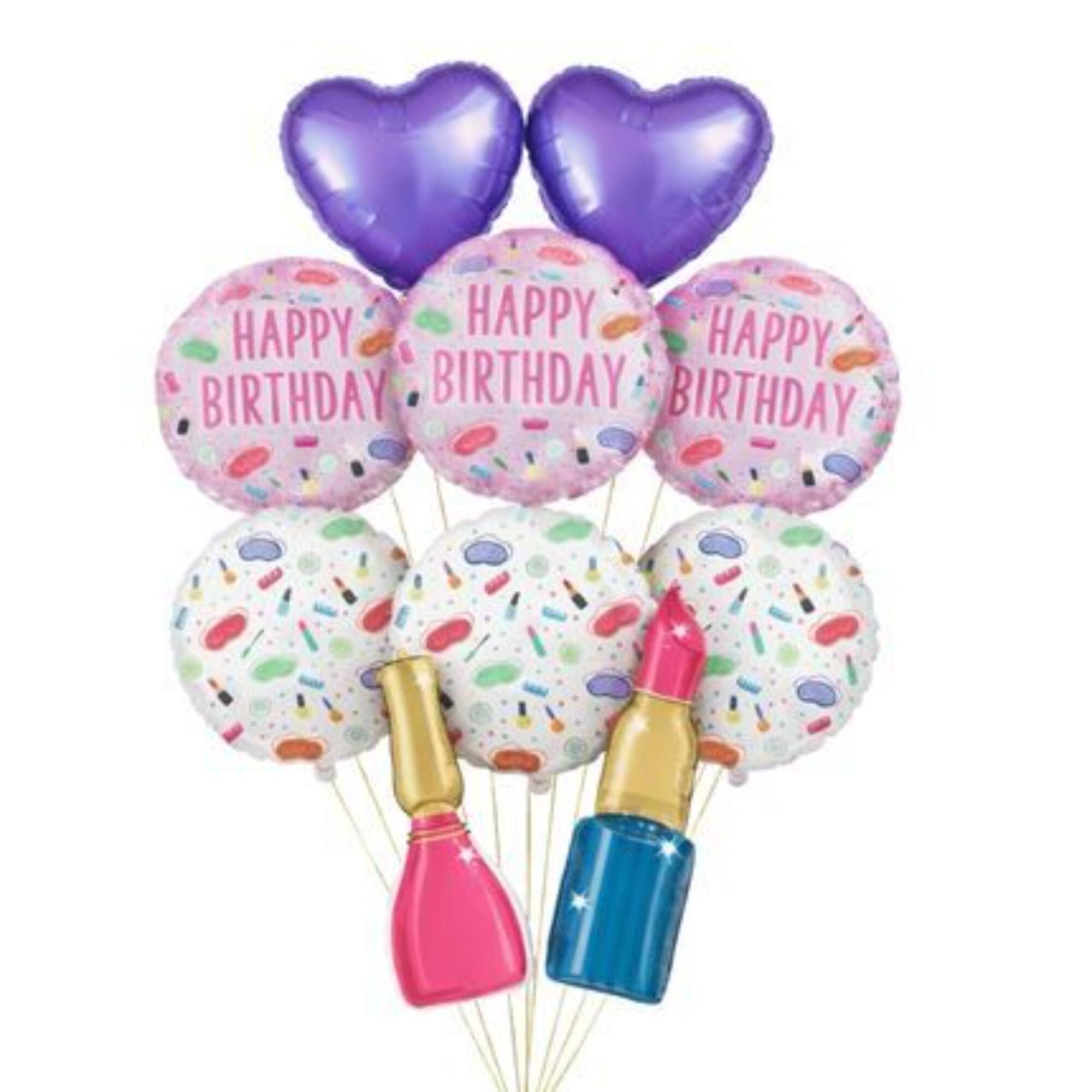 Spa Party Birthday Foil Balloon Bundle